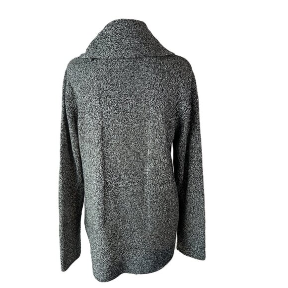 🩶Calvin Klein Cozy & Chic Grey Cowl Neck Tunic Sweater Size L - Cotton Blend - Picture 3 of 8